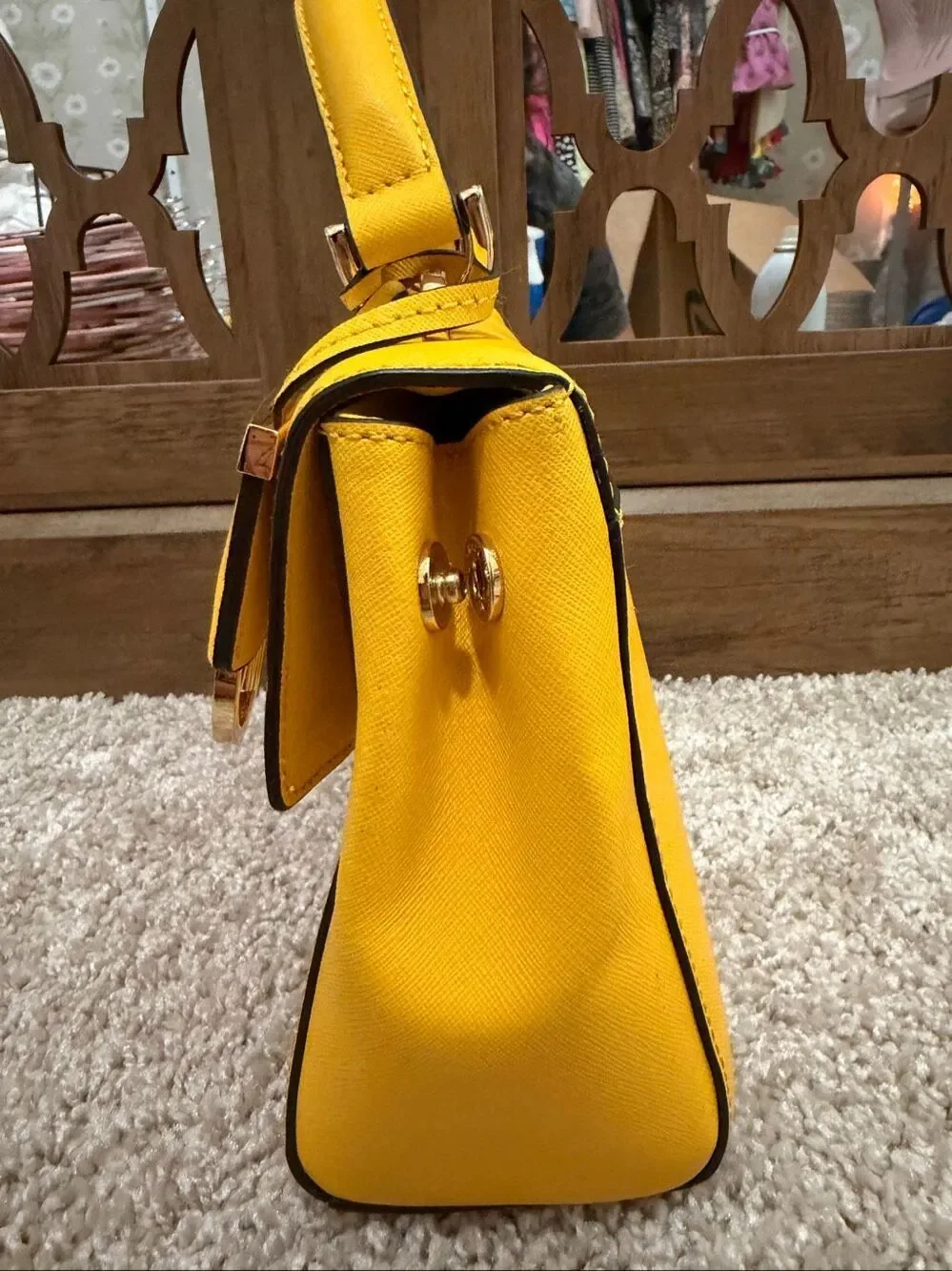 Michael Kors Ava small saffiano leather top-handle crossbody bag